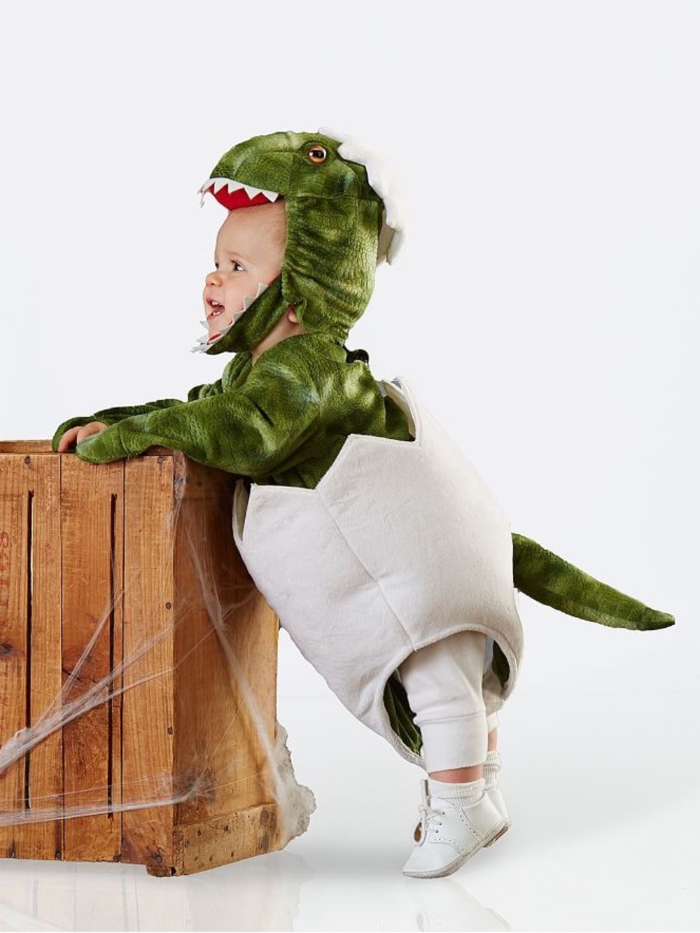 Pottery Barn T-Rex Hatching Egg Baby Dinosaur Halloween Costume 6 - 12 Month NWT
